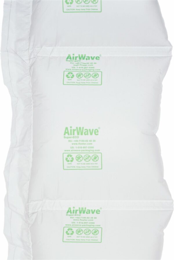 PolyWave ECO luftkuddar i plast typ 7.3, 21 cm x 900 m / lakan 21x20 cm luftkuddekedja, material HDPE 15my