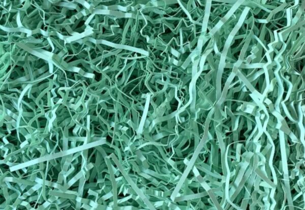 Paper shavings 1 kg/box, biodegradable & compostable, Light green color