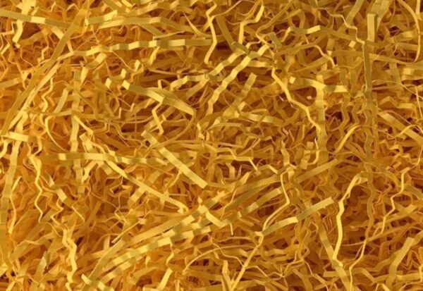 Paper shavings 1 kg/box, biodegradable & compostable, Gold color