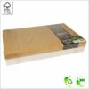 Food Catering box + separate Lid 55,7x37,6x8 cm (width x length x height) design Good Food, white/white greaseproof cardboard 425 gsm FSC® certified, 10 pcs/pack