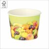 Ice-cream Paper cup 7x5,3 cm (topØ x height) 100 ml design Fruits-2, white/white PE-coating cardboard 281 gsm FSC® certified, 200 pcs/pack