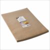 Food wrapping paper 35x25 cm (width x length) in sheets & fat resistant, brown greaseproof paper 50 gsm, 6 kg/box ca 1200 sheets