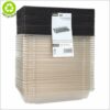 Sushi låda + separat lock 16,5x11,5x3,8 cm (bredd x längd x höjd), ett set tillverkat av återvunnen svart & transparent rPET-plast, 50 st/pack