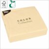 Napkins 40x40 cm 1/4 fold, 2-ply cream paper tissue FSC® certified, 50 pcs/pack