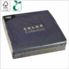 Napkins 40x40 cm 1/4 fold, 2-ply dark blue paper tissue FSC® certified, 50 pcs/pack