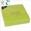 Napkins 40x40 cm 1/4 fold, 2-ply light green paper tissue FSC® certified, 50 pcs/pack