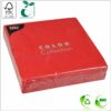 Napkins 40x40 cm 1/4 fold, 2-ply red paper tissue FSC® certified, 50 pcs/pack