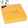Napkins 40x40 cm 1/4 fold, 2-ply yellow paper tissue FSC® certified, 50 pcs/pack