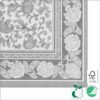 Napkins 40x40 cm 1/4 fold, design Gray Ornaments ´´Royal collection´´, 3-ply premium quality paper tissue FSC® certified, 50 pcs/pack