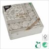 Napkins 40x40 cm 1/4 fold, design Gray Ornaments ´´Royal collection´´, 3-ply premium quality paper tissue FSC® certified, 50 pcs/pack
