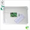 Plate Eco 20x13 cm (width x length) square, white/white cardboard 210 gsm FSC® certified, 250 pcs/pack