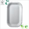 Plate 23x15x2 cm (width x length x height) square, white/white cardboard 320 gsm FSC® certified, 100 pcs/pack