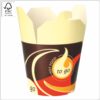 Take-away box Matlåda 8,5x7,5x10 cm (bredd x djup x höjd) 550 ml design To go, vit/vit PE-coating kartong FSC®-certifierad, 50 st/pack