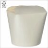 Take-away box Matlåda 10x9x10 cm (bredd x djup x höjd) 750 ml, vit/vit PE-coating kartong FSC®-certifierad, 50 st/pack